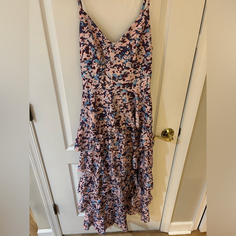 Floral Print Ruffle Dress